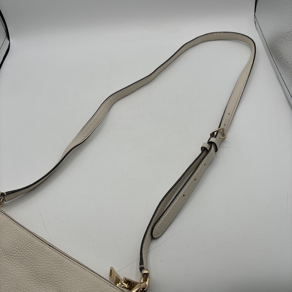 Coach Mia Crossbody Handbag White Pebbled Leather F76645 Zip Top Purse‎ Bag - Picture 10 of 15